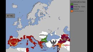 : Europe: Timeline of Flags/Symbols: 350 BC - 1 AD
