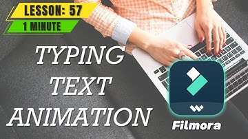 How to create Typing Text animation in @FilmoraWondershare - Lesson 57 Filmora Tutorial