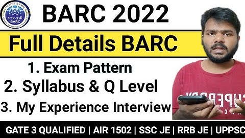 Big Update : BARC 2022 | Vacancy | Exam Pattern | Syllabus |