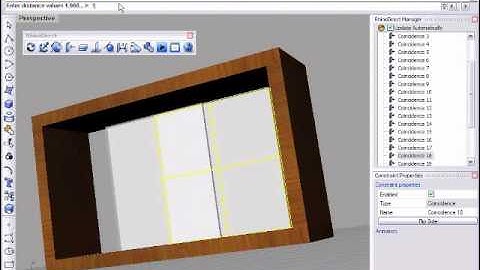RhinoDirect tutorial: Modeling a simple bookcase