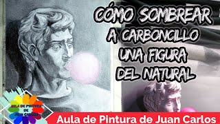 ☑️ COMO HACER SOMBREADO A CARBONCILLO DE CABEZA HUMANA DE YESO DEL NATURAL