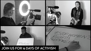 JOIN US FOR 16 DAYS ACTIVISM