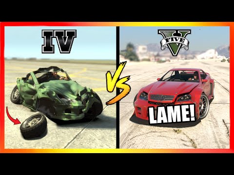 GTA 5 vs. GTA 4 | Ultimate CAR DAMAGE Comparison ?