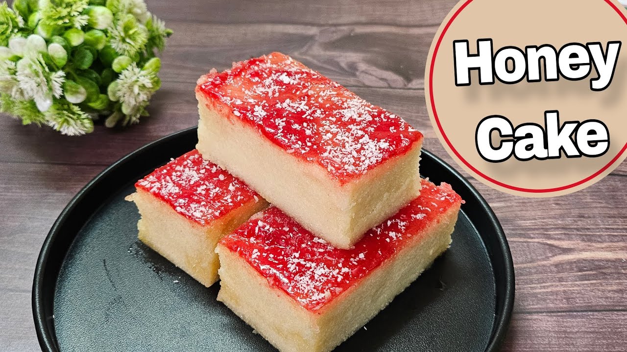 Eggless Honey Cake | How to make honey cake at home 
