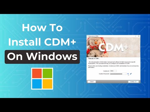 How to Install CDM+ on Windows - video from Stewardship Technology
