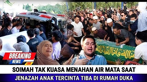 Soimah burst into tears when her beloved son