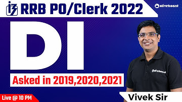 RRB PO/Clerk 2022 | Data Interpretation | Asked in 2019, 2020, 2021 | By Vivek Sir