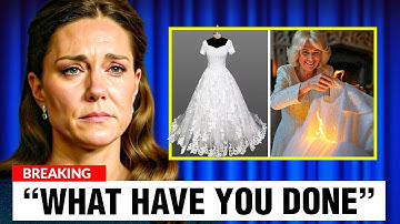 Princess Catherine IN TEARS After Queen Camilla DESTROYS Diana’s Sacred Wedding Dress