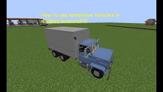 Modded Minecraft immersive vehicles tutorial explained by an idiot!!