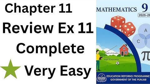 Class 9 maths chapter 11| Class 9 maths chapter 11 Review Ex | Review Exercise 11 complete 