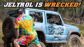 WE BROKE EVERYTHING! JELYROLS LAST ADVENTURE! JB74 JIMNY DAY AT THE SPRINGS 4x4 PARK