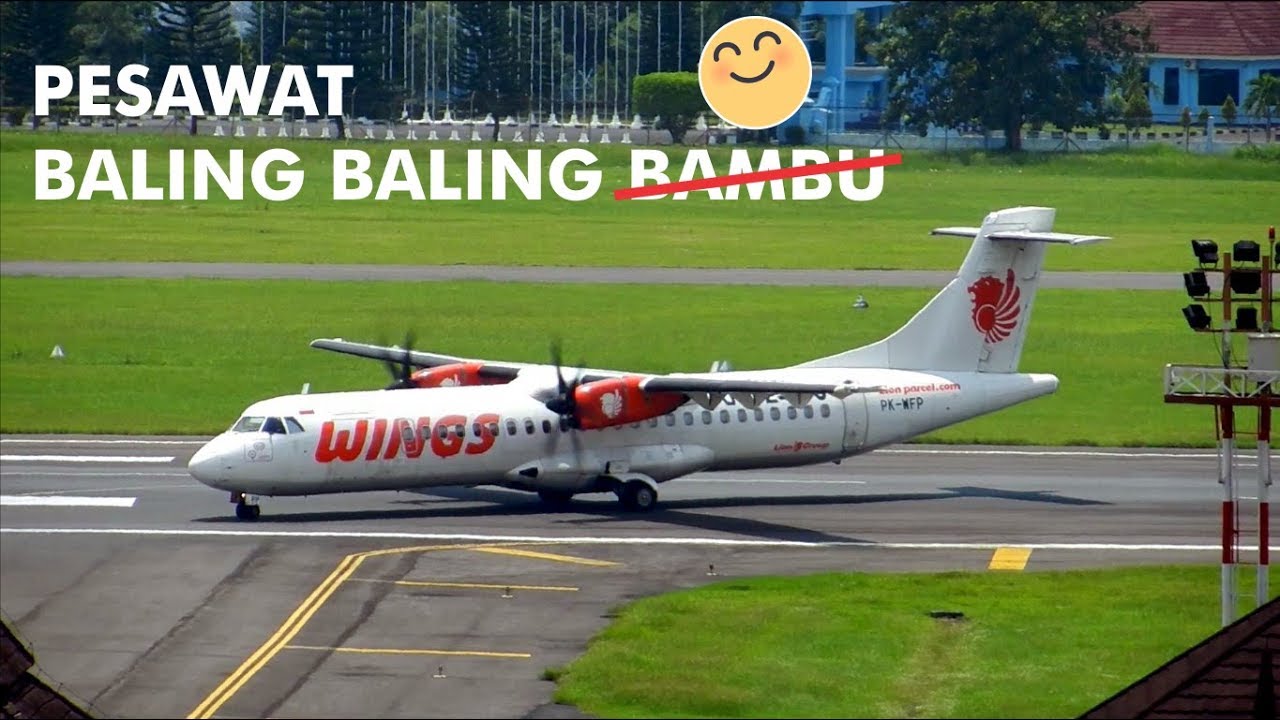Lihat Landing Pesawat Baling Baling Wings Air ATR 72 500 