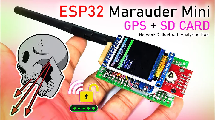 ESP32 Marauder Mini 🔥 Latest DIY Build with GPS, LCD & SD Card | Network & Bluetooth Analyzing Tool
