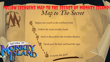 Return to monkey island | Follow Lechucks map to the secret of monkey island