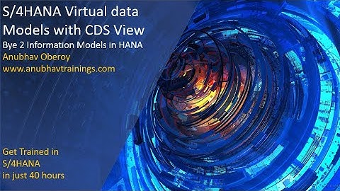CDS VDM in S4HANA | ABAP CDS Concept for S/4HANA | CDS Views Training in ABAP