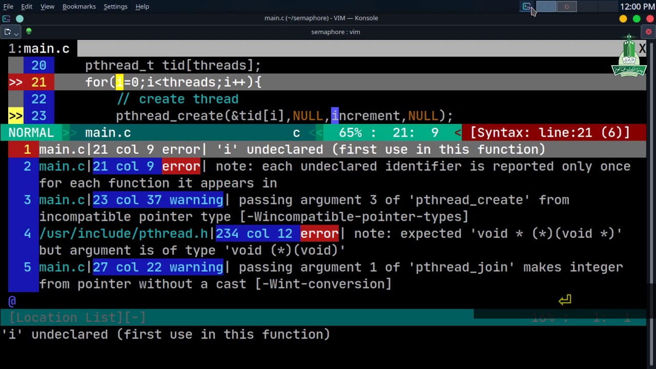 Semaphore in multi-threaded program (Starvation/Lived-Lock) - YouTube
