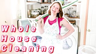 WHOLE HOUSE CLEAN WITH ME || CLEANING MOTIVATION || BUSY WORKING MOM LIFE