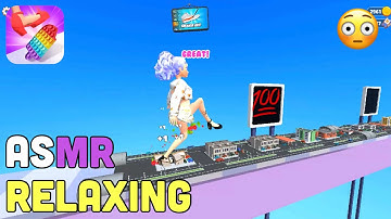 ASMR Mobile Games!! Very satisfying and relaxing ASMR step on game | Gameplay