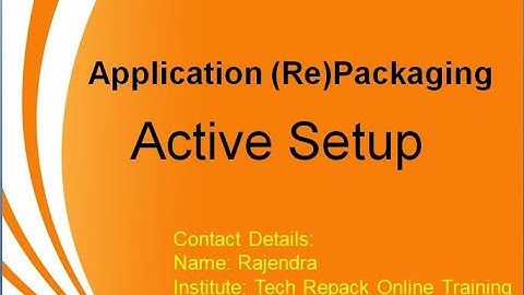 Active Setup Implementation in MSI Package