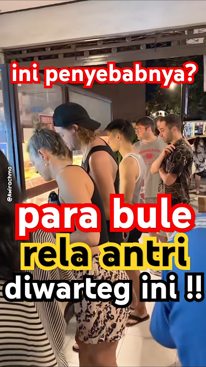 this is the cause? the foreigners are willing to queue at this warteg !! #bule #culinary #shortvi...
