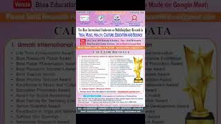 Two Days International Conference on Multidisciplinary Research