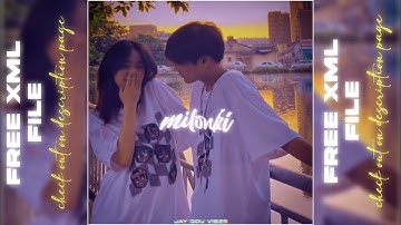 Tu jaane na Hindi song xml file | AM present 🎁alight motion | xml file on description page 🙏🥰❤