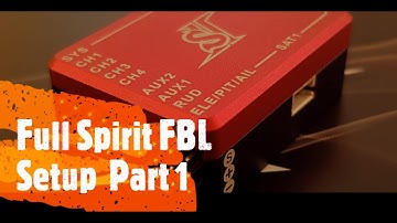 Spirit Flybarless Setup,  OpenTx Part 1 =Initial Helicopter FBL setup=