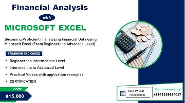 Financial Analysis with Microsoft Excel Master Class - Virtual Training
