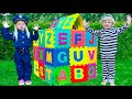 Learn English Alphabet | Katya y Dima Pretend Play Aprende Abecedario | Canción Infantil Alfabeto