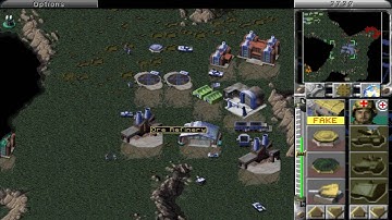 CnCNet C&C Red Alert - multiplayer game, 2 players and 6 cpu (Ridge War)