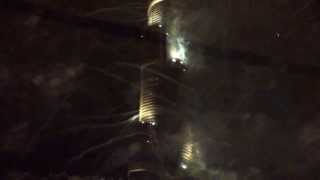 Burj Khalifa New year 2014 fireworks Amazing Climax live! برج خليفة دبي احتفالات راس السنة