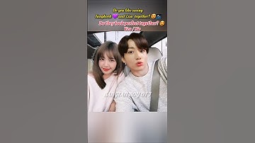 jungkook and lisa together 🥰 #shorts #bts #jungkook #blackpink #army #blink #liskook #love #kpop #yt