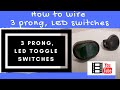 How to wire an LED toggle switch , ( on-off 3 prong rocker switch ) 2020