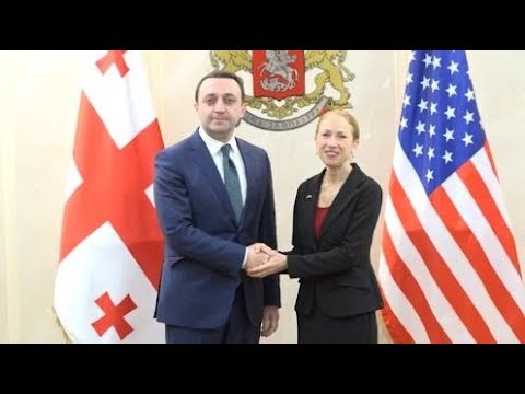 აშშ-ის ახალი ელჩის კელი დეგნანისა და ირაკლი ღარიბაშვილის შეხვედრა