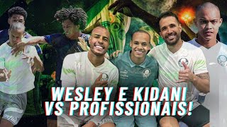 Wesley e Kidani RABISCARAM no jogo-treino dos profissionais do Palmeiras! Coutinho marcou DOIS gols!