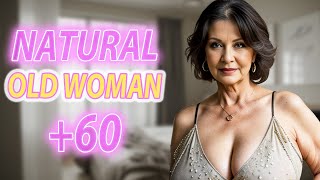 Natural Older Woman Over 50 Attractively Dressed Classy🔥Natural Older Ladies Over 60🔥Fashion Tips204