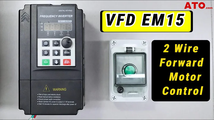 Two Wire VFD Motor Control Wiring & Programming (Forward Rotation)