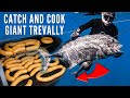 Spearfishing hawaii giant trevally catch and cook fish sausage