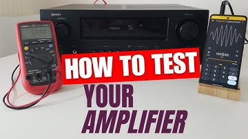 How to test your Amplifier with a Multimeter & Frequency Generator - Denon 7.1 Channel AV Receiver