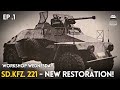 Workshop wednesday restoring the only sdkfz 221 light armoured car in the world