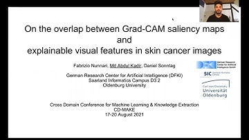 CD-MAKE 2021 - On the overlap between Grad-CAM saliency maps and explainable visual features in s...