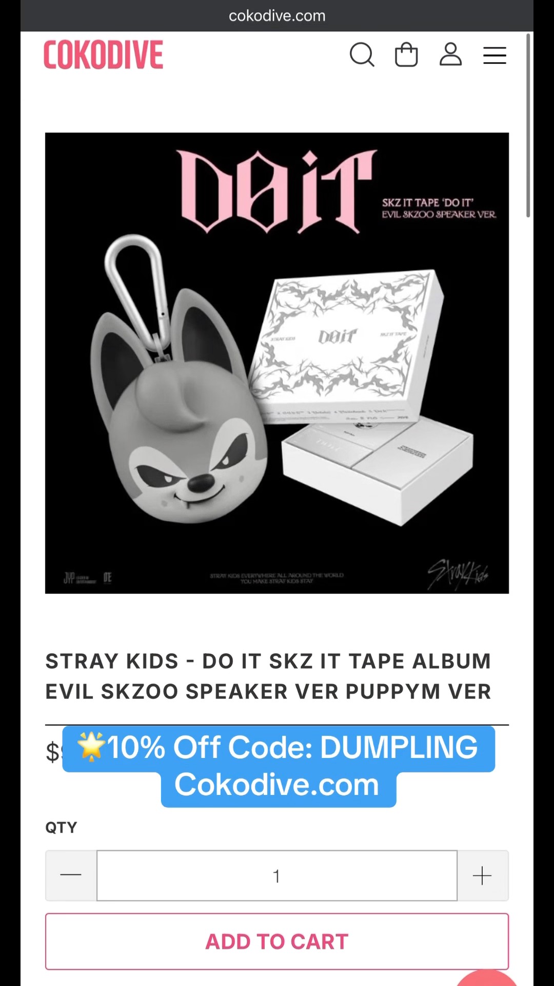 STRAY KIDS: DO IT SKZ IT TAPE ALBUM EVIL SKZOO SPEAKER VER PUPPYM