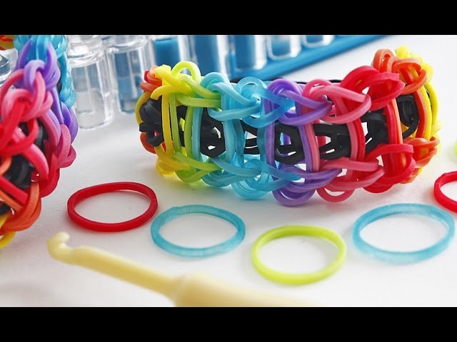 Tuto : comment réaliser un bracelet élastique Rainbow Loom facile ? - Elle