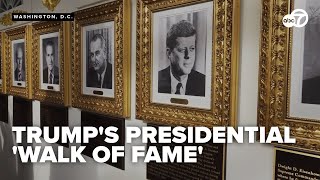 Trump installs Presidential 'Walk of Fame' plaques at the White House