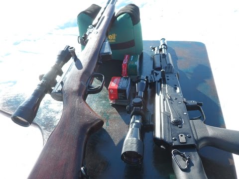 Сайга МК vs СКС. Стрельба на 50,100,170 метров