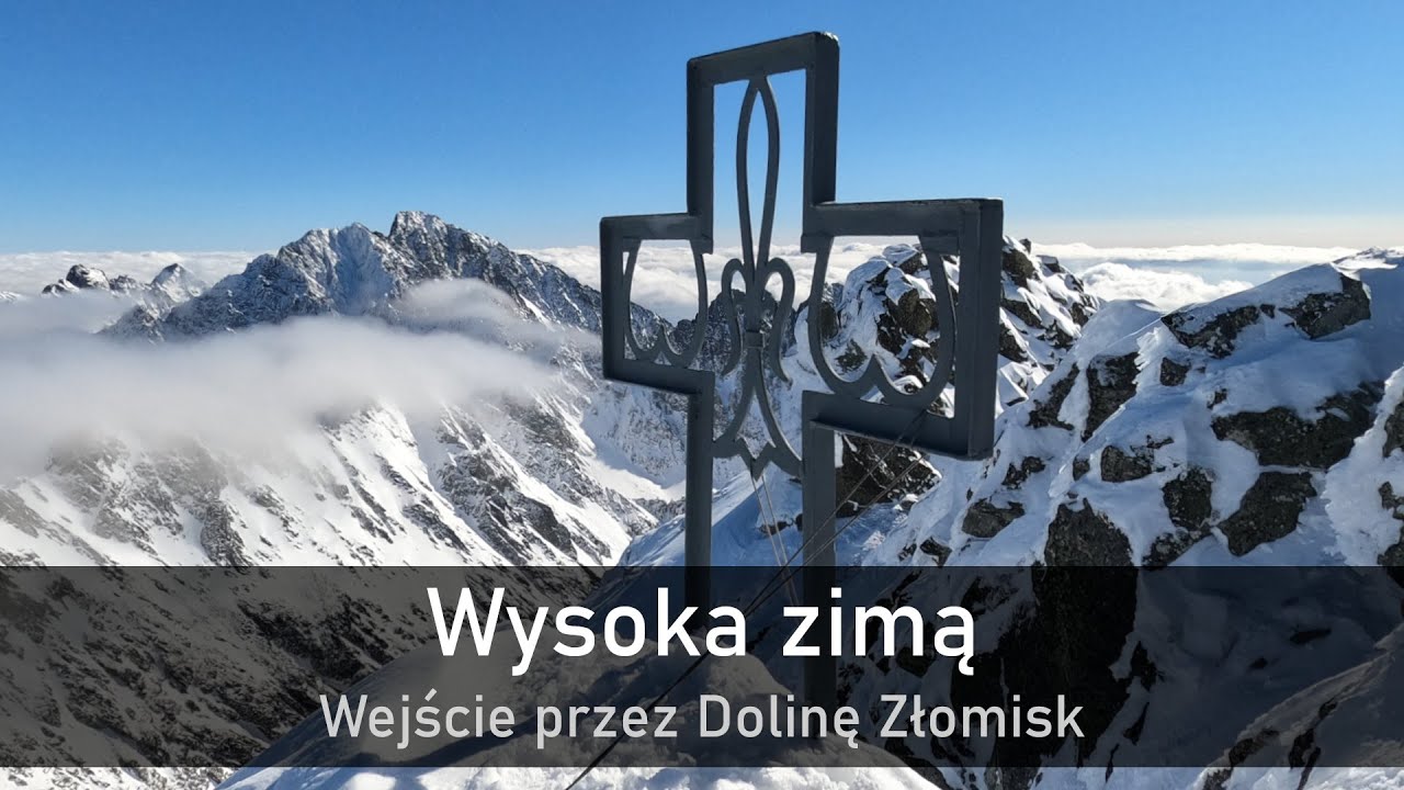 Wysoka zimą - wejście przez Dolinę Złomisk