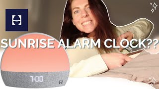 I TRIED THE HATCH RESTORE SUNRISE ALARM // can a sunrise alarm really reduce screen time??