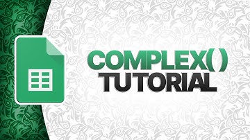 COMPLEX Function In Google Sheets | COMPLEX()