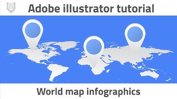 How to create World map infographics. Adobe illustrator tutorial