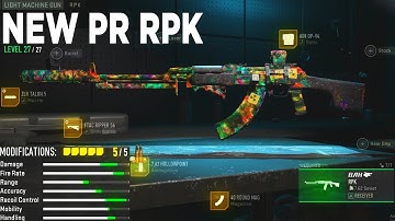 43 Kills with #1 RPK CLASS in MW2 😍 (Best RPK Build &Tuning)